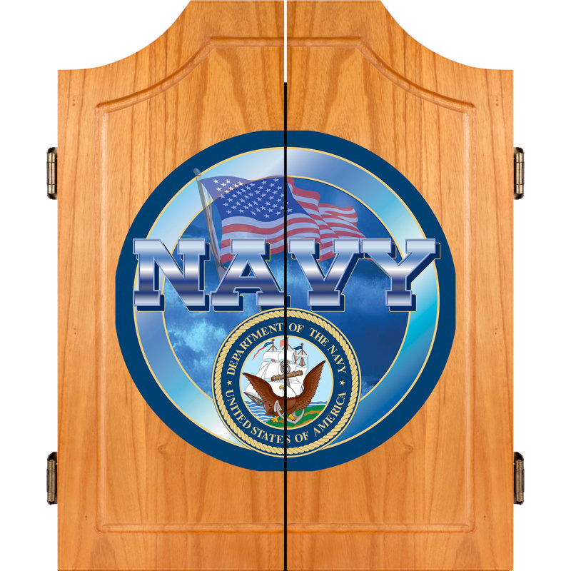 Armoire de jeu de fléchettes marine us