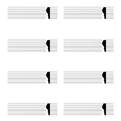 Moulure couronnée H 1 3/4 po x l 1/4 po x P 1 3/4 po