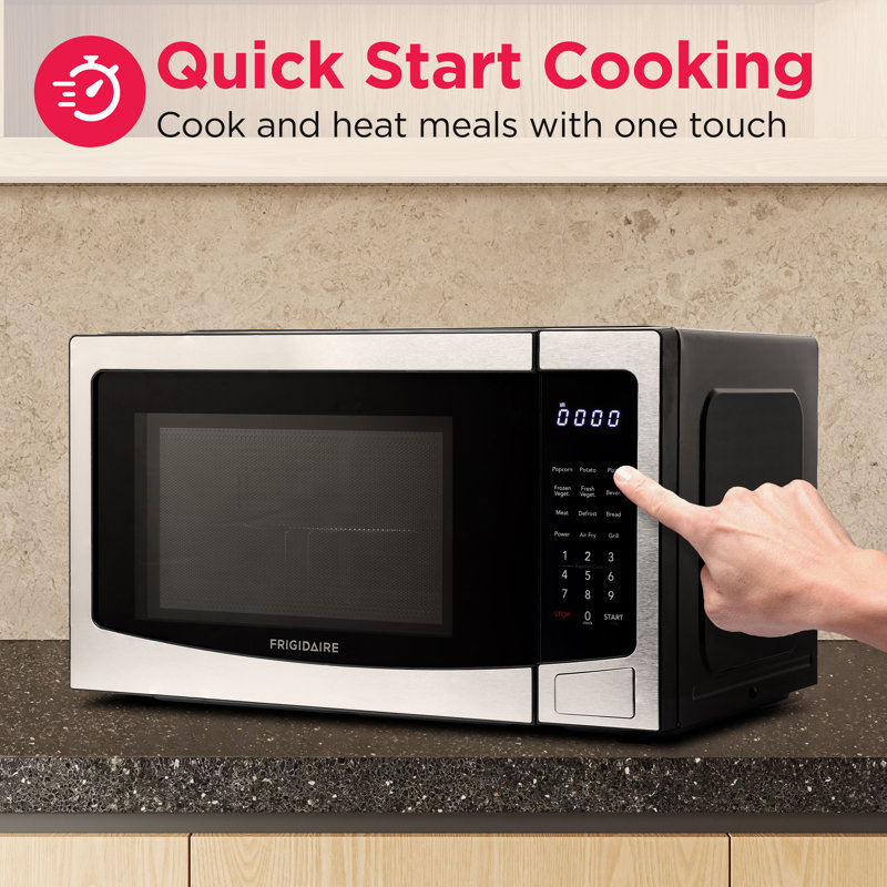 Frigidaire 1.1 Cu. Ft. 3-In-1 Countertop Microwave Oven / Air Fryer / Convection, 1500-Watt, 10 Power Levels, Stainless Steel