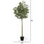 Faux eucalyptus 84 po en pot