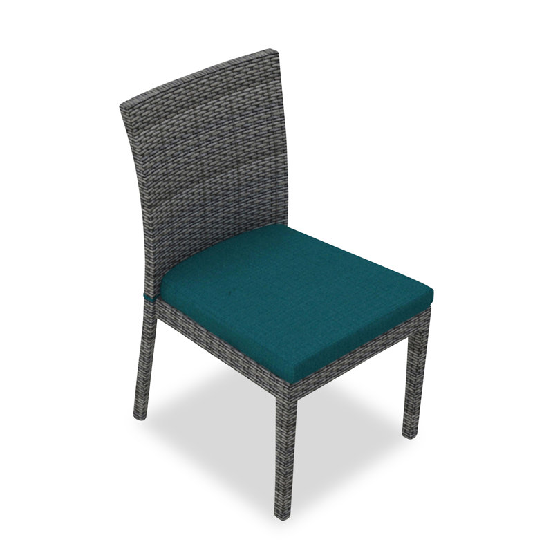 District Outdoor 5 - Piece Dining Set, Spectrum Peacock Sunbrella® Plainweave