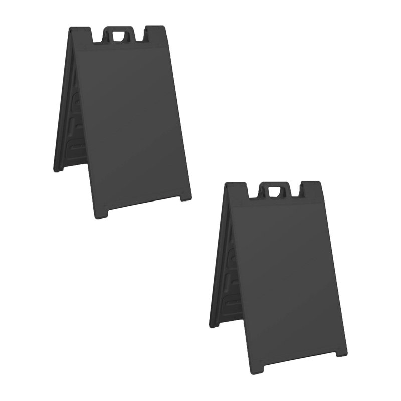 Porte-affiche pliable en plastique pliable, Gris