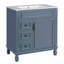 Meuble-lavabo 30 po avec lavabo en céramique, petite armoire moderne, 2 tiroirs, tablette réglable-1252534734