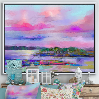 " Sky Abstract Landscape III " Painting Print