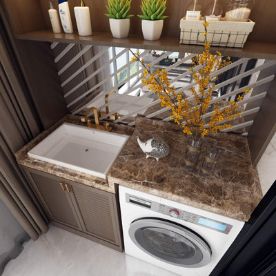 Peel And Stick Marble Contact Paper - Waterproof Heat-Resistant Adhesive Vinyl For Countertops Cabinets Drawers And Walls
