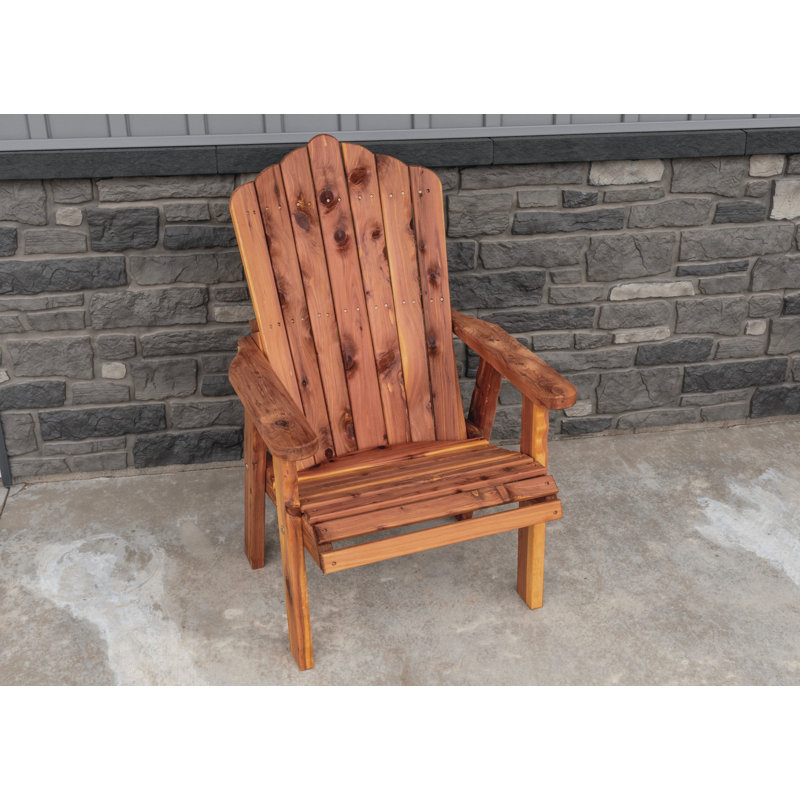 Handcrafted Cedar Stationary Outdoor Chair