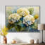 Impression d'art mural jaune et bleu «Garden of Life» - Hortensia-258128086-258128078