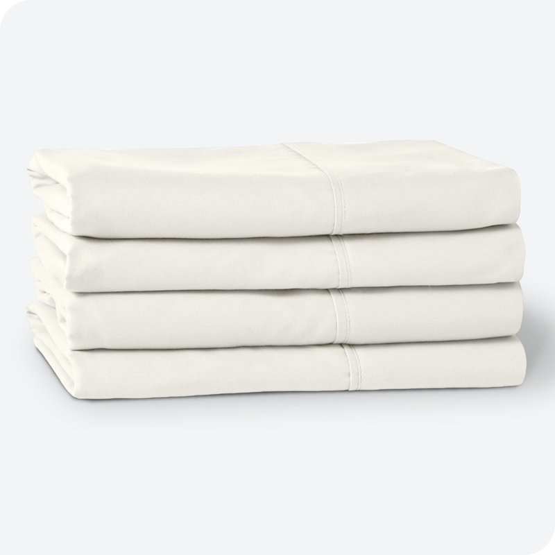 Cream Cotton Hypoallergenic King Pillowcases Set of 4
