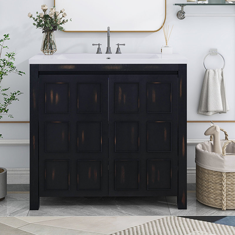 Meuble-lavabo sur pied simple avec plateau 18,00 po Senam