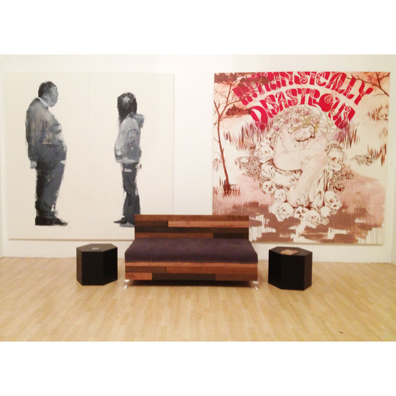 Coffee Table, Matte Black, 16"H x 20"L x 17.3"W