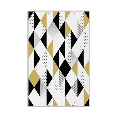 Luxurious Woven Carpet Rug, 2.6 x 4.0 ft | 100% Polyester, 0.4 in Pile Height | Antibacterial & Non-Slip PVC Dot Underside | Machine Washable, 3D Digital Printing | Perfect for Living Room & Bedroom Decor