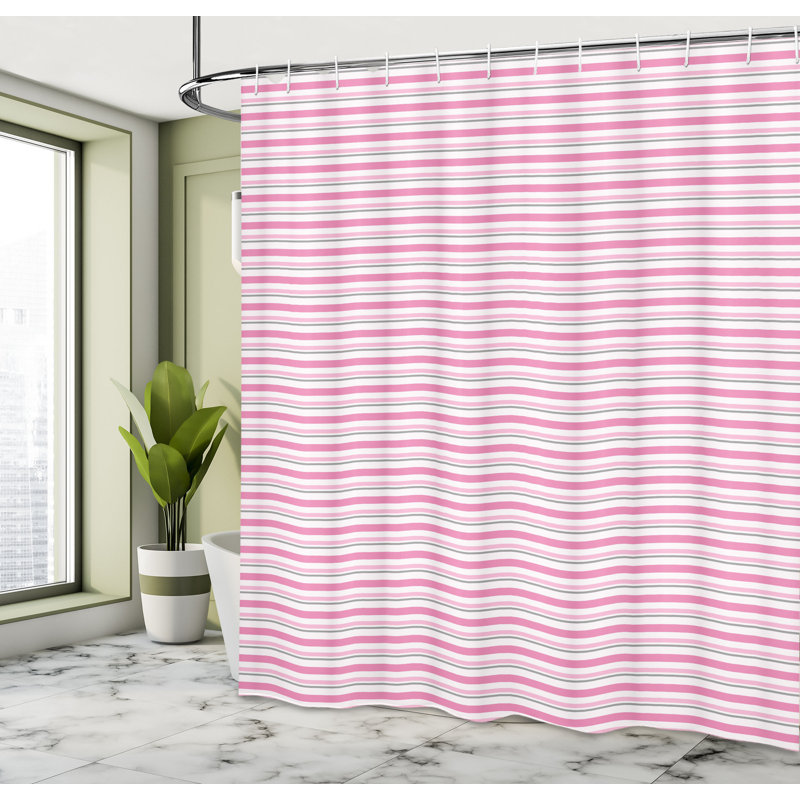 Shower Curtain with Hooks Included, 75"H x 69"W