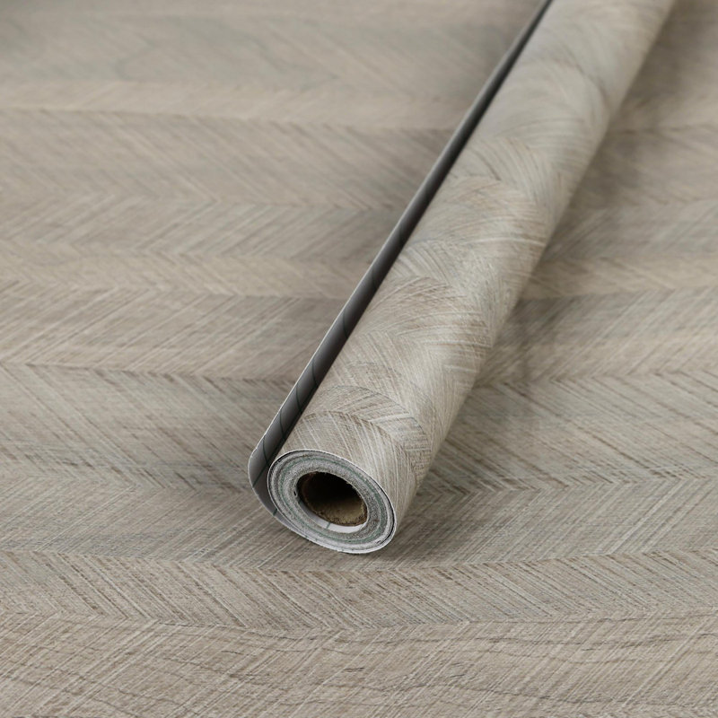 Rouleau de papier peint adhésif en PVC épaissi grain de bois (ensemble de 2)
