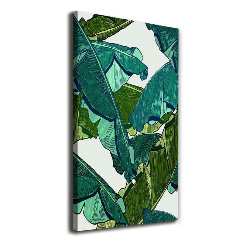 Banana Leaves - Wrapped Canvas Print