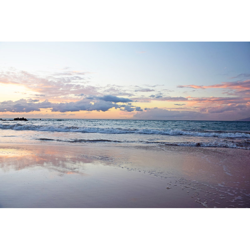 Wailea State Beach by TraceRouda - Wrapped Canvas Print, 30cm H x 46cm W