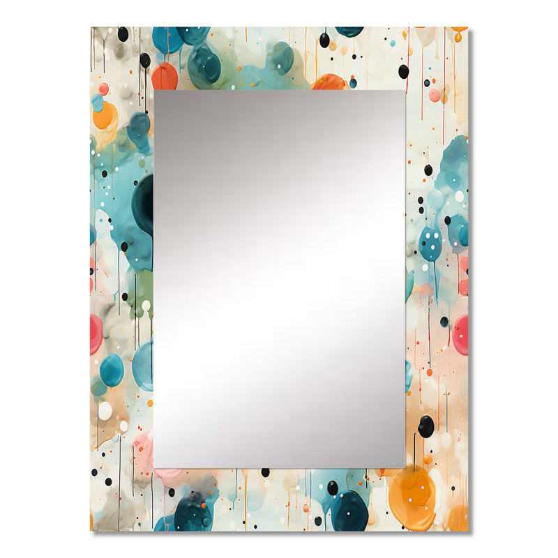Motif de pois multicolores Delanna, 32 po x 24 po