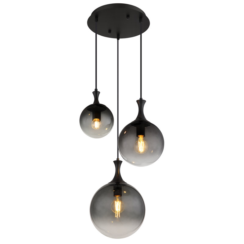 Laurium 3 - Light Matte Black Pendant