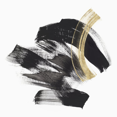 «Golden Brushstroke II» sur toile