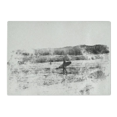 Two Surfers Chopping Board