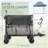 Collapsible Double Decker Wagon, 54In Extended Utility Folding Wagon Cart With Tailgate, 550LBS Large Capacity Heavy Duty Foldable Wagon