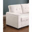 Canapé-lit modulaire réversible en tissu tissé de 84,5 po avec méridienne de rangement-1161143639