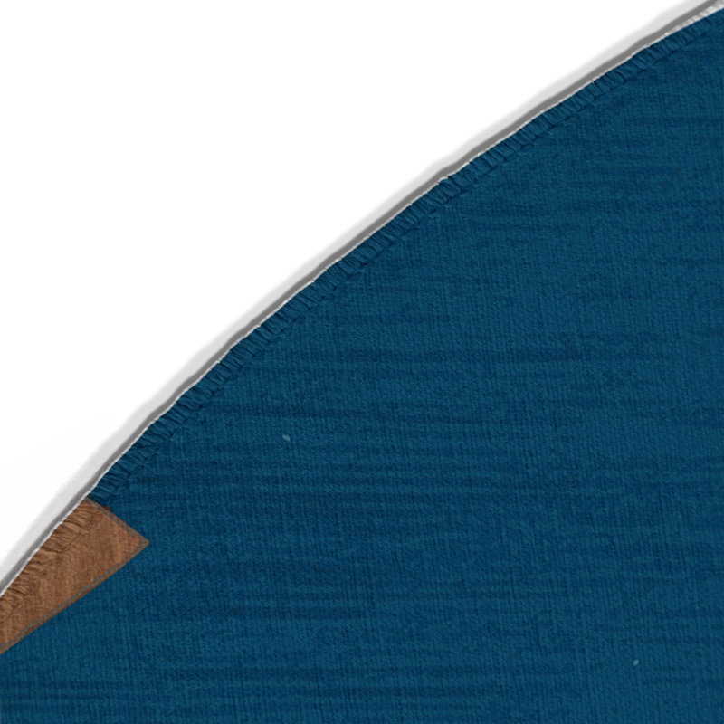 Tapis d'intérieur et d'extérieur à carreaux vert, Rond 5 pi