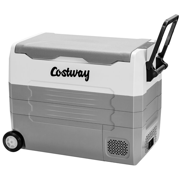 72 QT Ultra-Light Wheeled Cooler, White & Grey