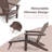 Calaway Outdoor Adirondack Chair With Ottoman-475402718