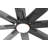Octane 68 inch Indoor/Outdoor Matte Black Ceiling Fan with LED light and Remote Control