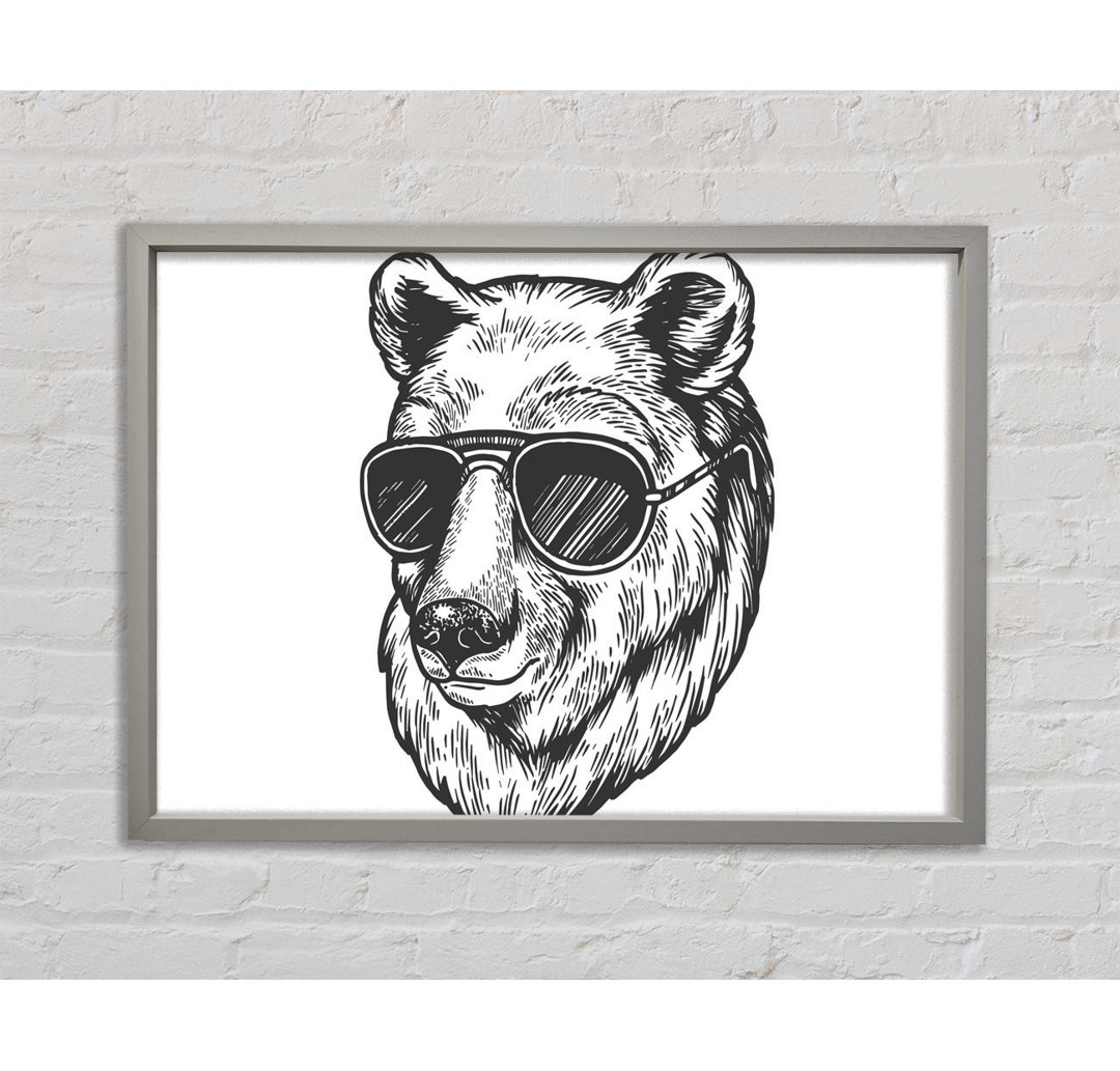 Leinwandbild Bear Sunglasses Chill