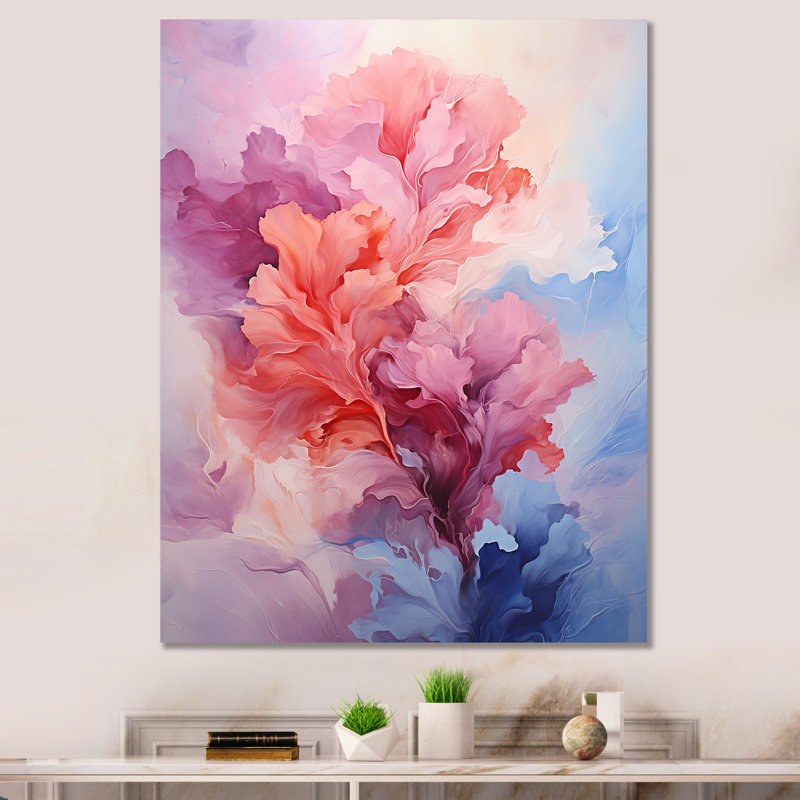 Pastel Dreamscapes - Abstract Landscape, reproduction d'art sur toile_105679, H 32 po x l 24 po x P 1 po, Toile tendue