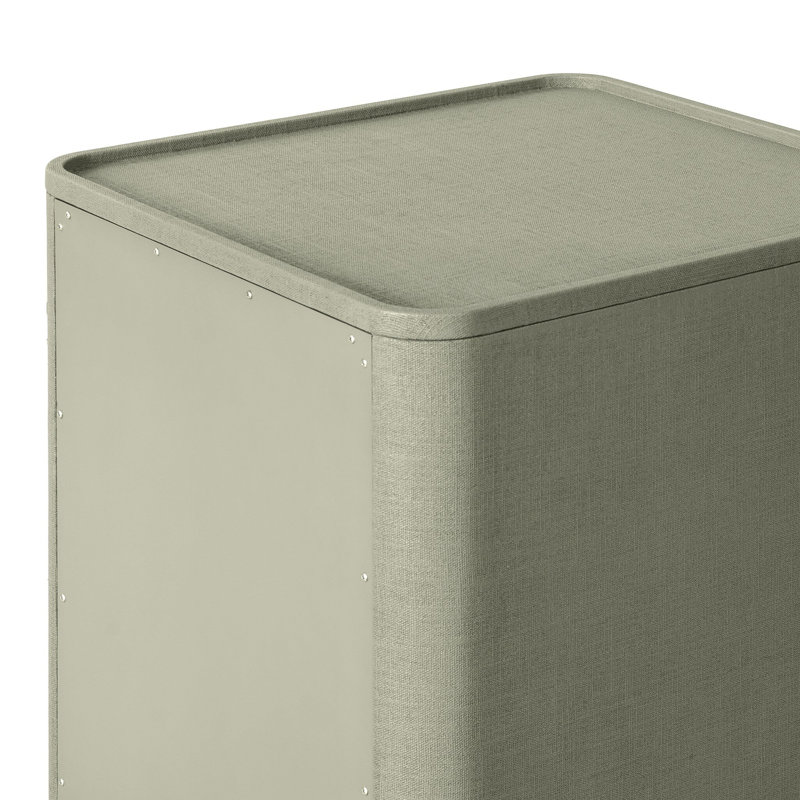 Paula 3 - Drawer Nightstand, Beige Painted Linen
