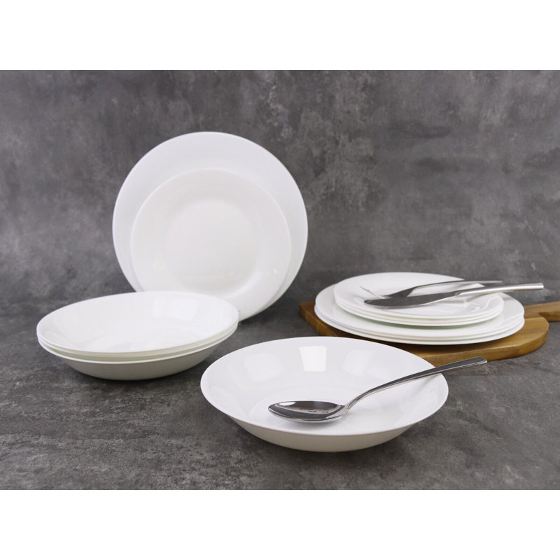 Nazyah Glass Dinnerware Set 24 Piece - Service for 8