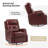 Rudisill Transitional Genuine Leather Swivel Rocker Manual Recliner(Set of 2)-80918677