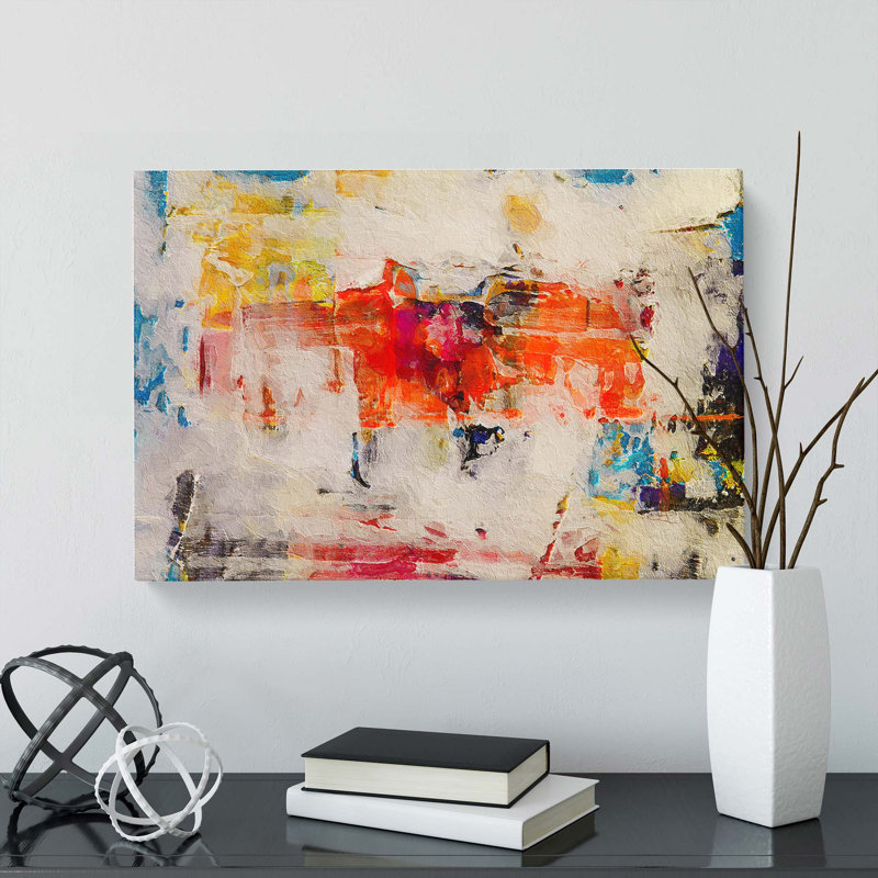 Abstract Art Painting Vol.309 - Wrapped Canvas, 50cm H x 76cm W x 3cm D