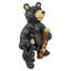 Statue paire d'ours noir forêt