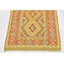 Tapis de zone en laine beige/rouge 2 pi 6 po x 4 pi 6 po one-of-kind-noué la main Elland