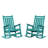 Wolak HDPE Oversized Modern Rocking Adirondack Chair(Set Of 2)-2004580085