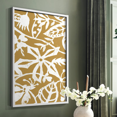 Reproduction encadrée blanc sur blanc IV V31 - bois massif