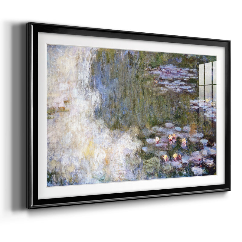 Water Lily Pond, 1917, reproduction d'art encadrée, Noir, H 15 po x l 21 po x P 1,5 po