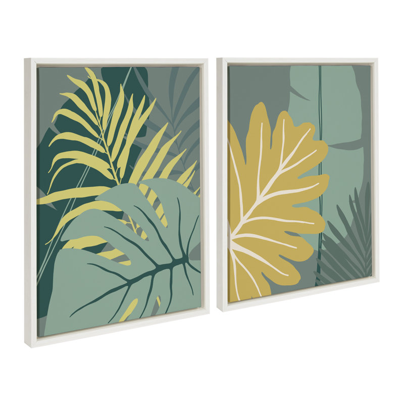 Jungle Mania 16 et Jungle Mania 15 par Maja Mitrovic de Makes My Day Happy, ensemble d'art mural sur toile