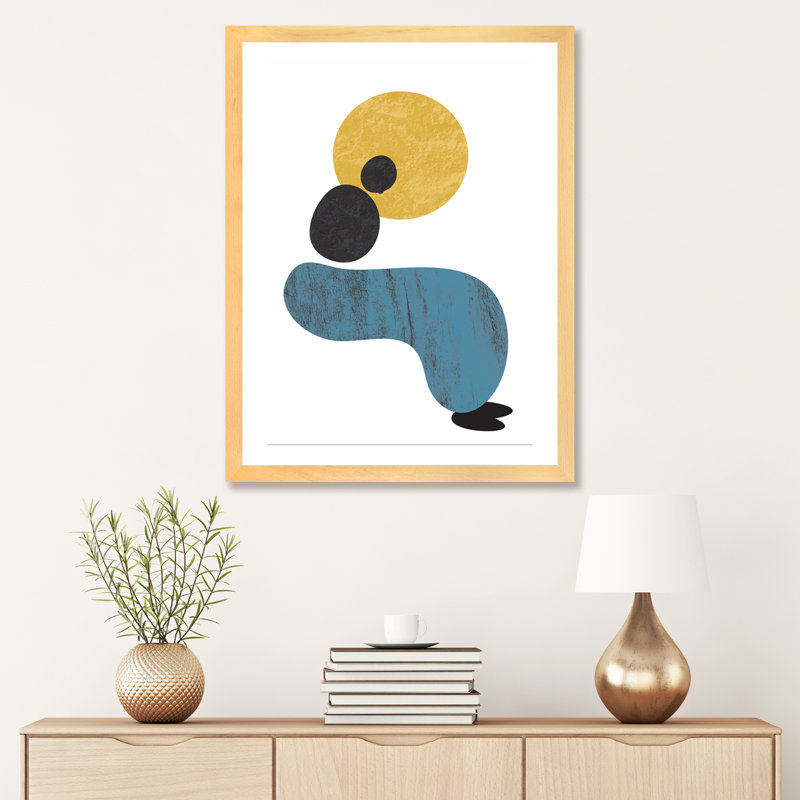 « abstract lady » par flatowl-impression sur image, H 32 po x l 24 po x P 1 po, Papier encadré de bois naturel