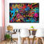 Graffiti abstrait, reproduction sur toile-794274249