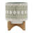 Stoneware Planter with Stand - Modern Ceramic Pot with Raised Detailing, Durable Base, Stylish Decorative Accent for Indoor and Outdoor Plants-1265929654-1265929650