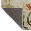 Tapis décoratif beige à motif de feuilles et de papillons-28192143