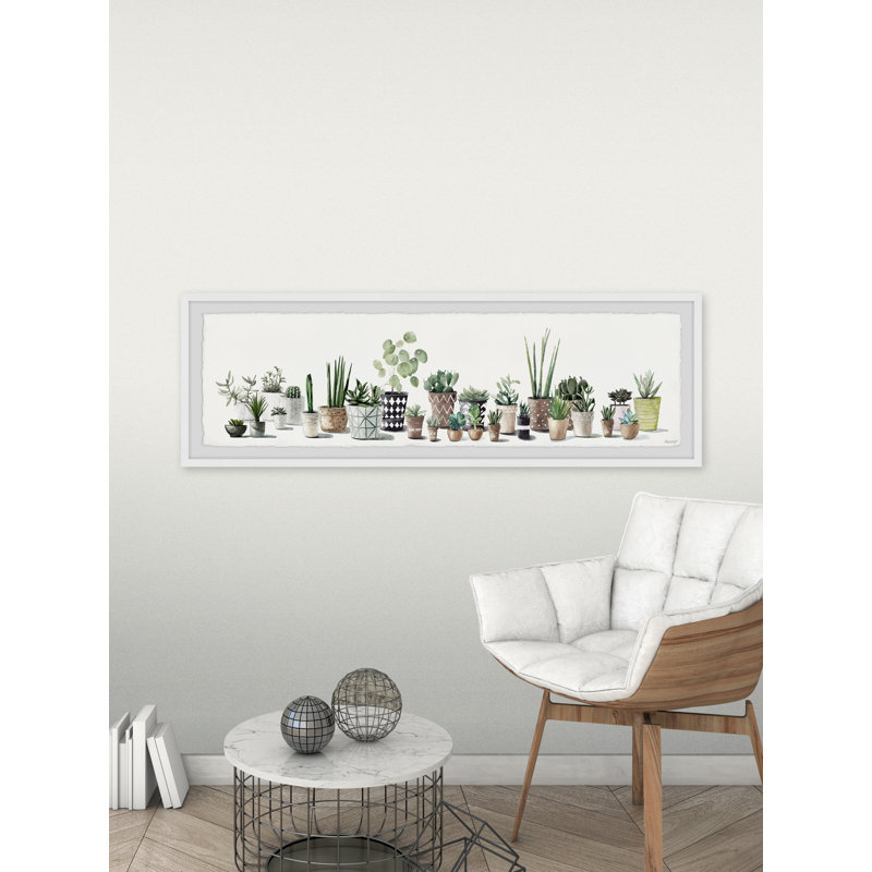 Perfect Plants - Single Picture Frame Painting, 25cm H x 76cm W x 3.81cm D