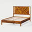 Lit plateforme en bois massif avec tête de lit rustique Ethan-521064910-487659443