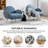 Modern  Accent Chair, Plush Sherpa Teddy Fabric Upholstered Armchair with Metal Legs, Mid-Century Inspired Living Room & Bedroom Chair, Comfortable Reading Chair for Home, Office or Lounge (Single Chair)-283137891