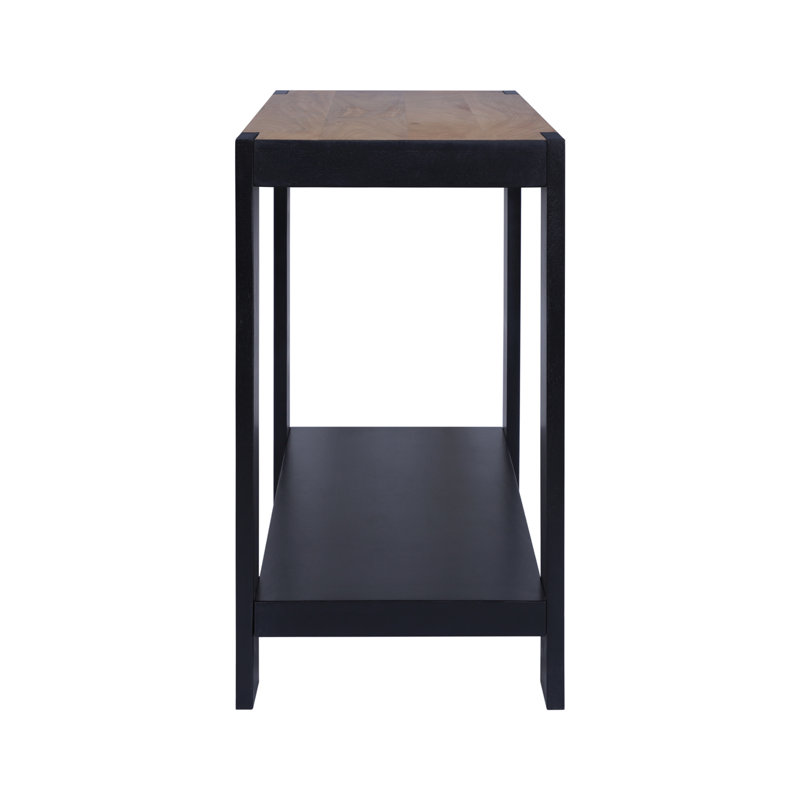 Caroyn Axis Modern 2-tone Console Table, Wheatfield, Natural