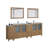 Brescia 96" Double Sink Freestanding Bathroom Vanity with Ceramic Top and Matching Mirrors-106870216